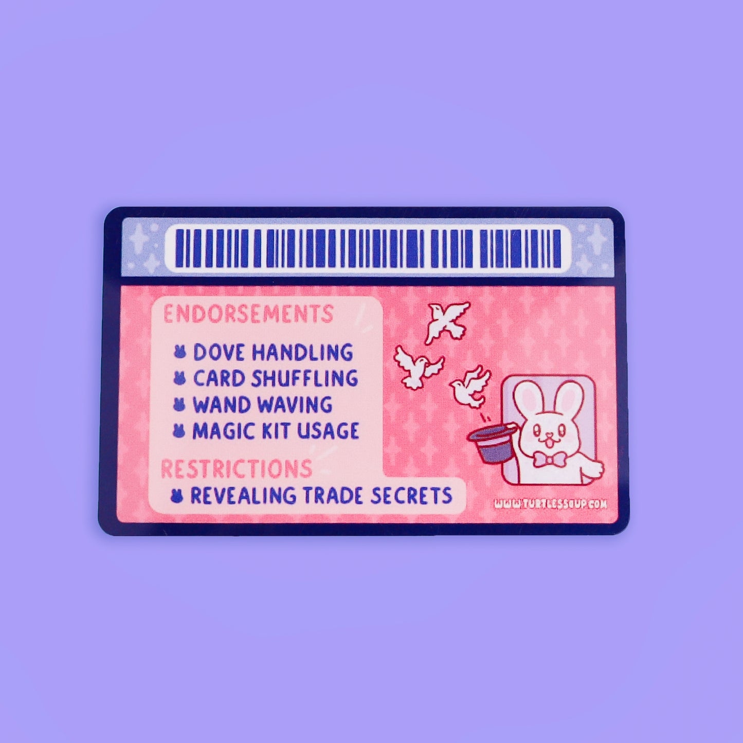 Certified Magician Rabbit Fake Drivers License