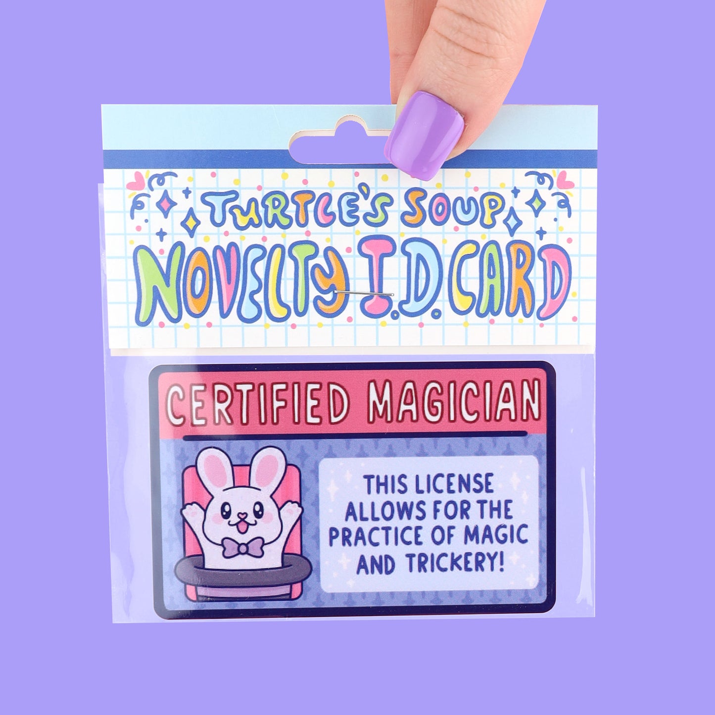 Certified Magician Rabbit Fake Drivers License