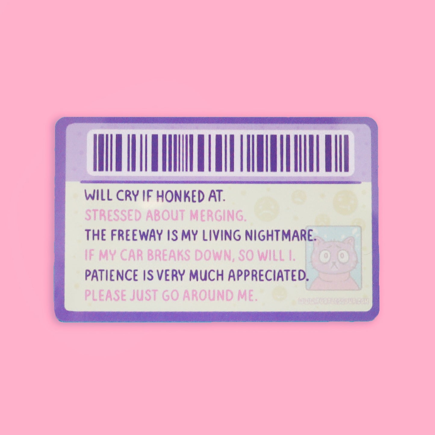 Nervous Driver Fake Drivers License