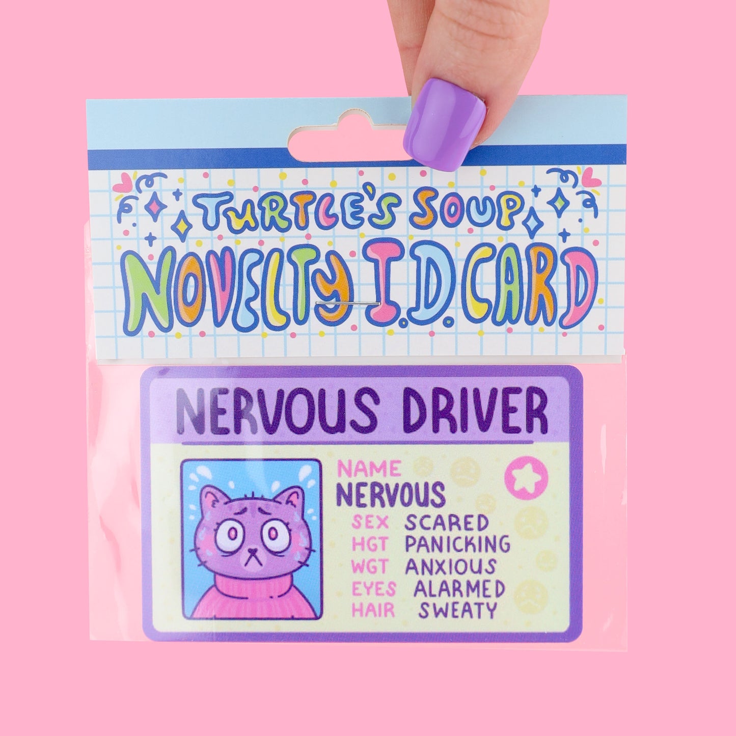 Nervous Driver Fake Drivers License