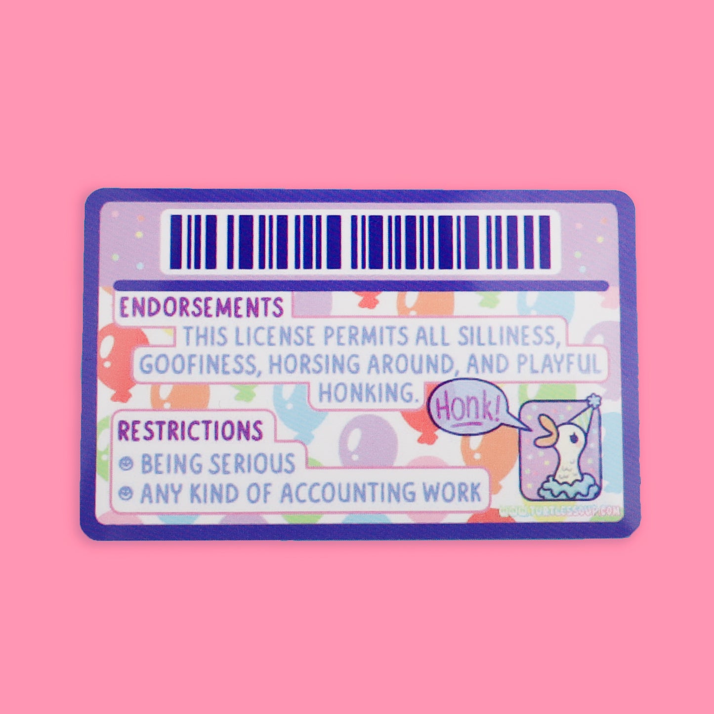 Silly Goose Fake Drivers License