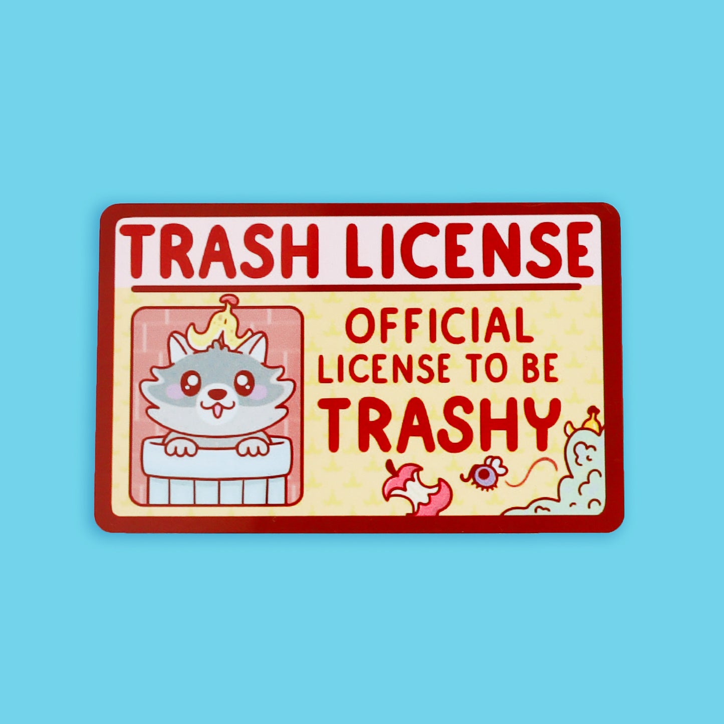 Trash Raccoon Fake Drivers License