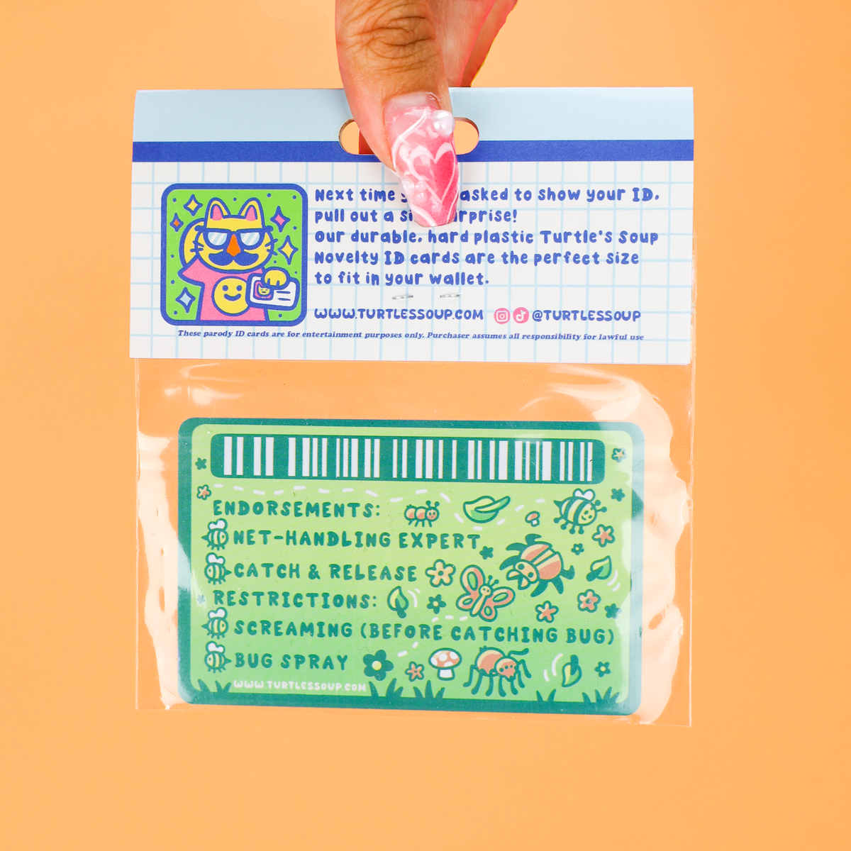 Certified Bug Catcher Fake ID Card