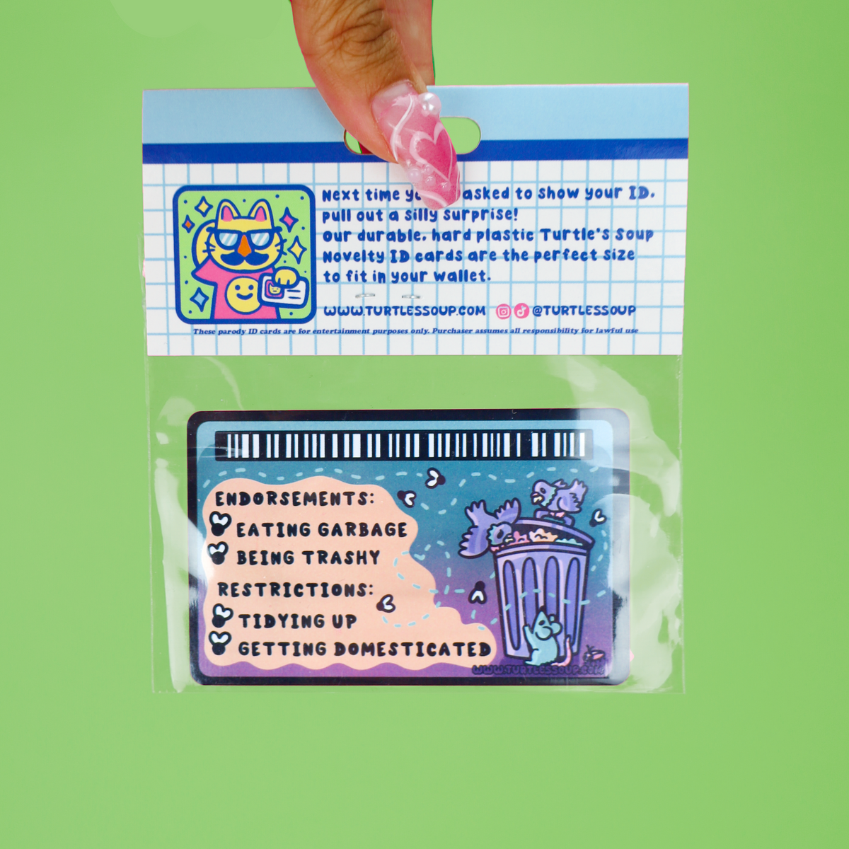 License To Be Feral Fake ID Card