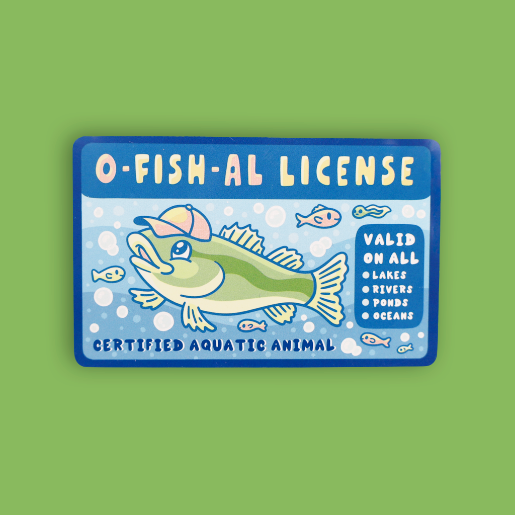 O-Fish-Al License Novelty ID Card