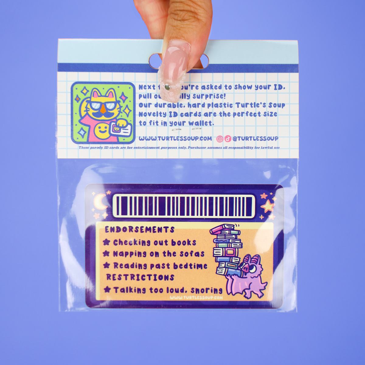 Midnight Library Card Fake ID Card