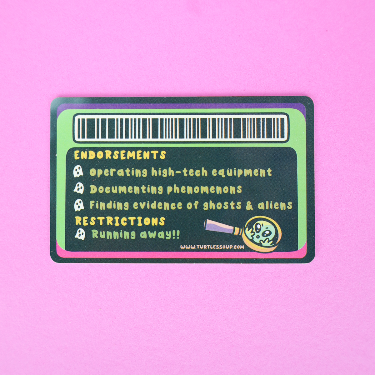 Paranormal Investigator Fake ID Card