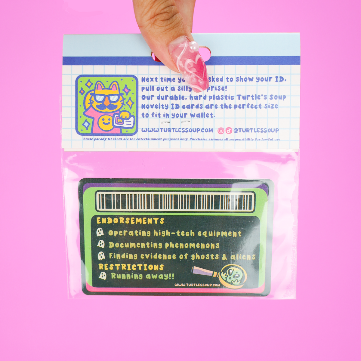 Paranormal Investigator Fake ID Card