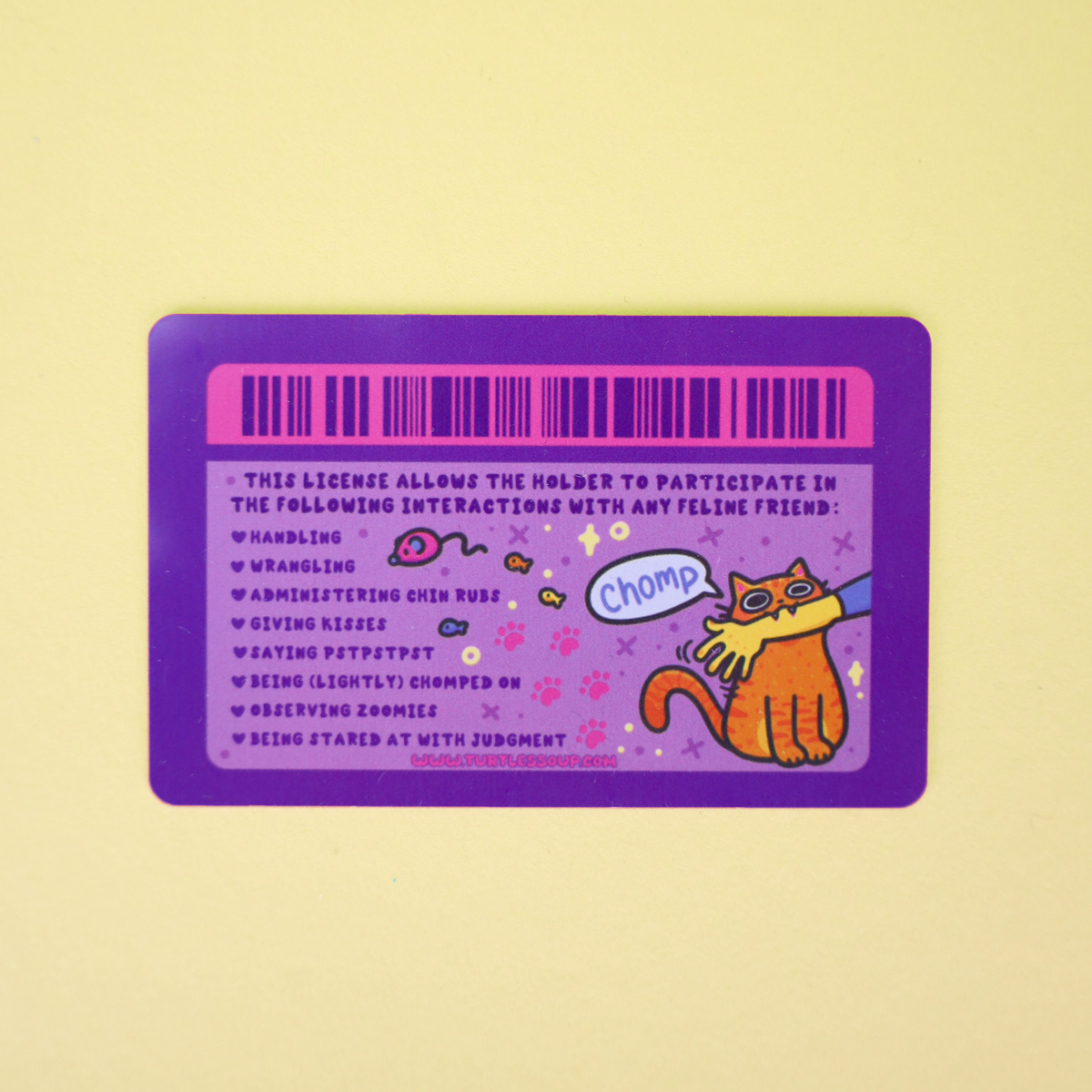 Cat Handler Fake License Card