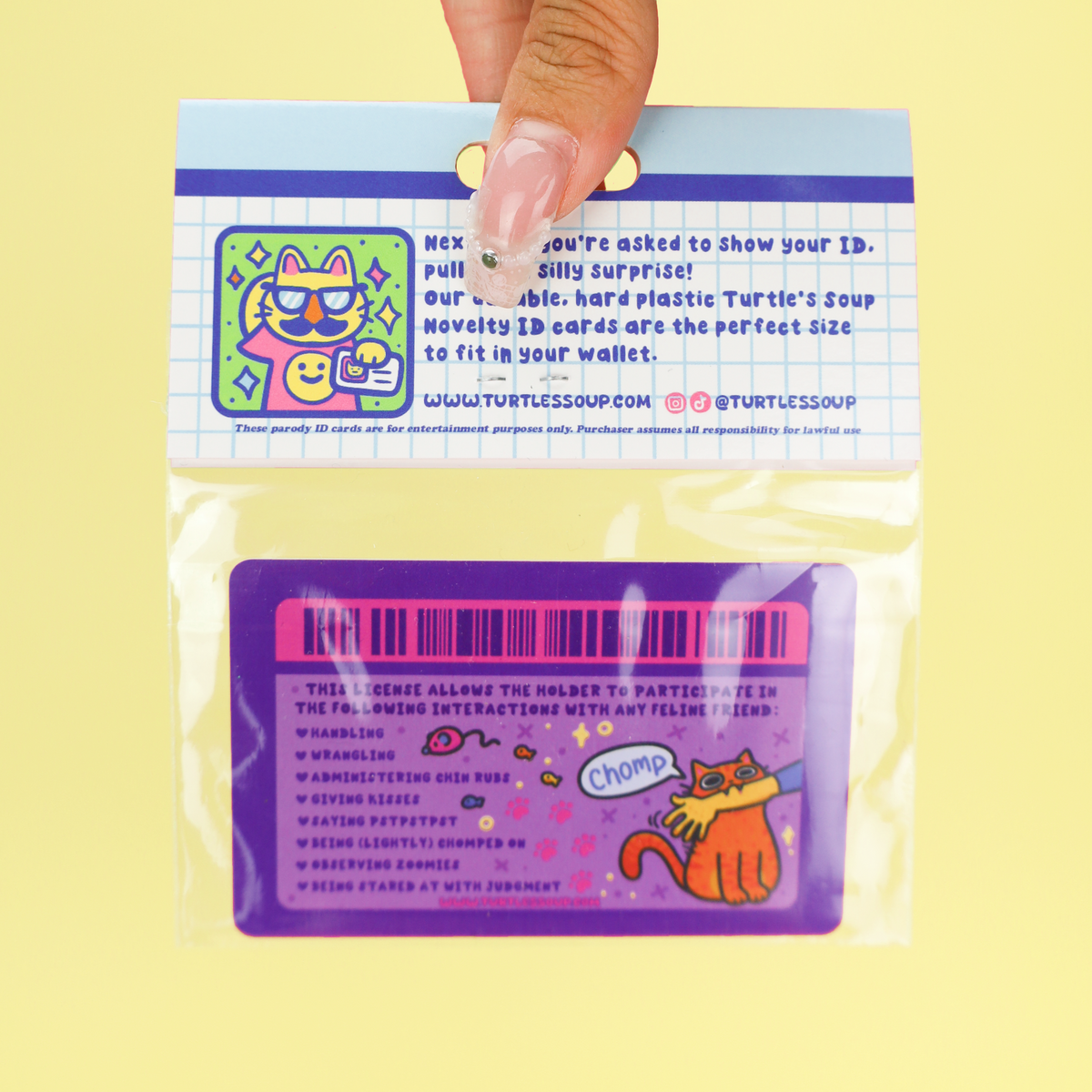 Cat Handler Fake License Card