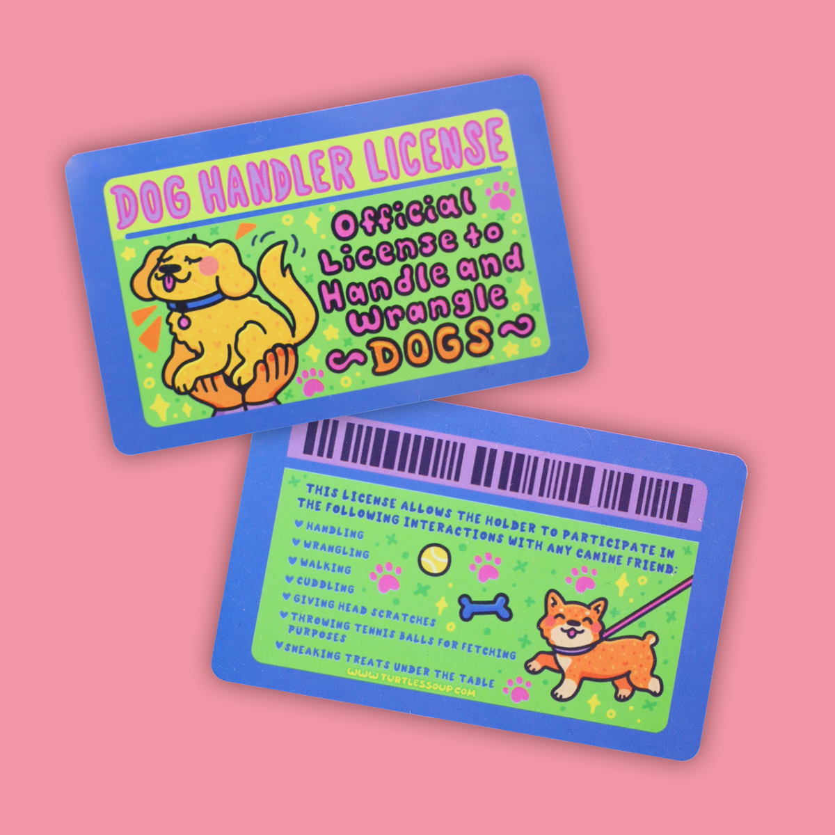 Dog Handler Fake License Card