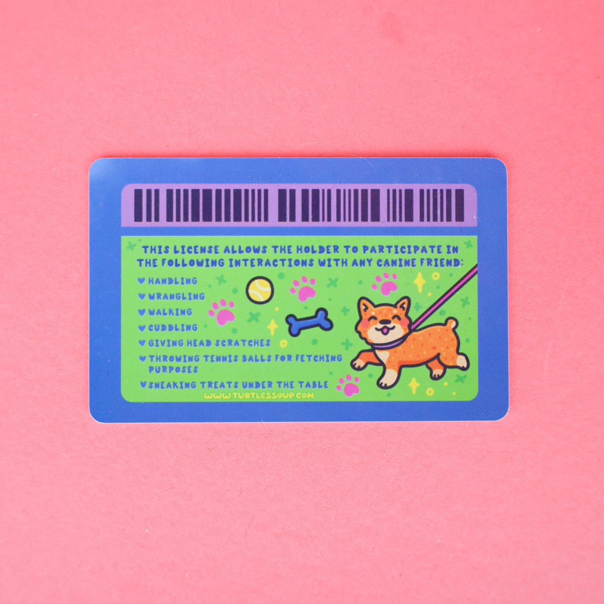 Dog Handler Fake License Card
