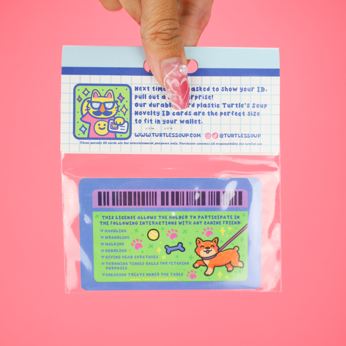 Dog Handler Fake License Card
