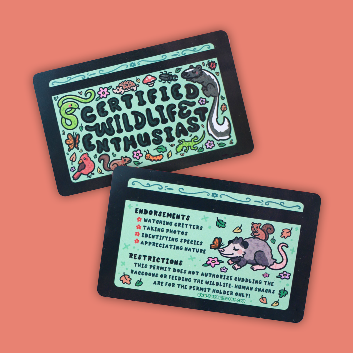 Certified Wildlife Enthusiast Fake ID Card