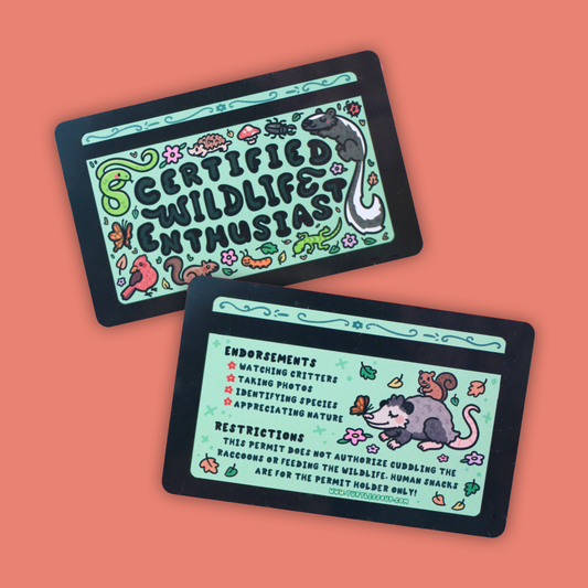 Certified Wildlife Enthusiast Fake ID Card