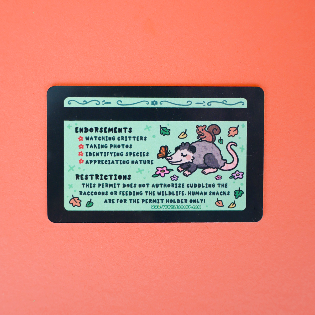 Certified Wildlife Enthusiast Fake ID Card