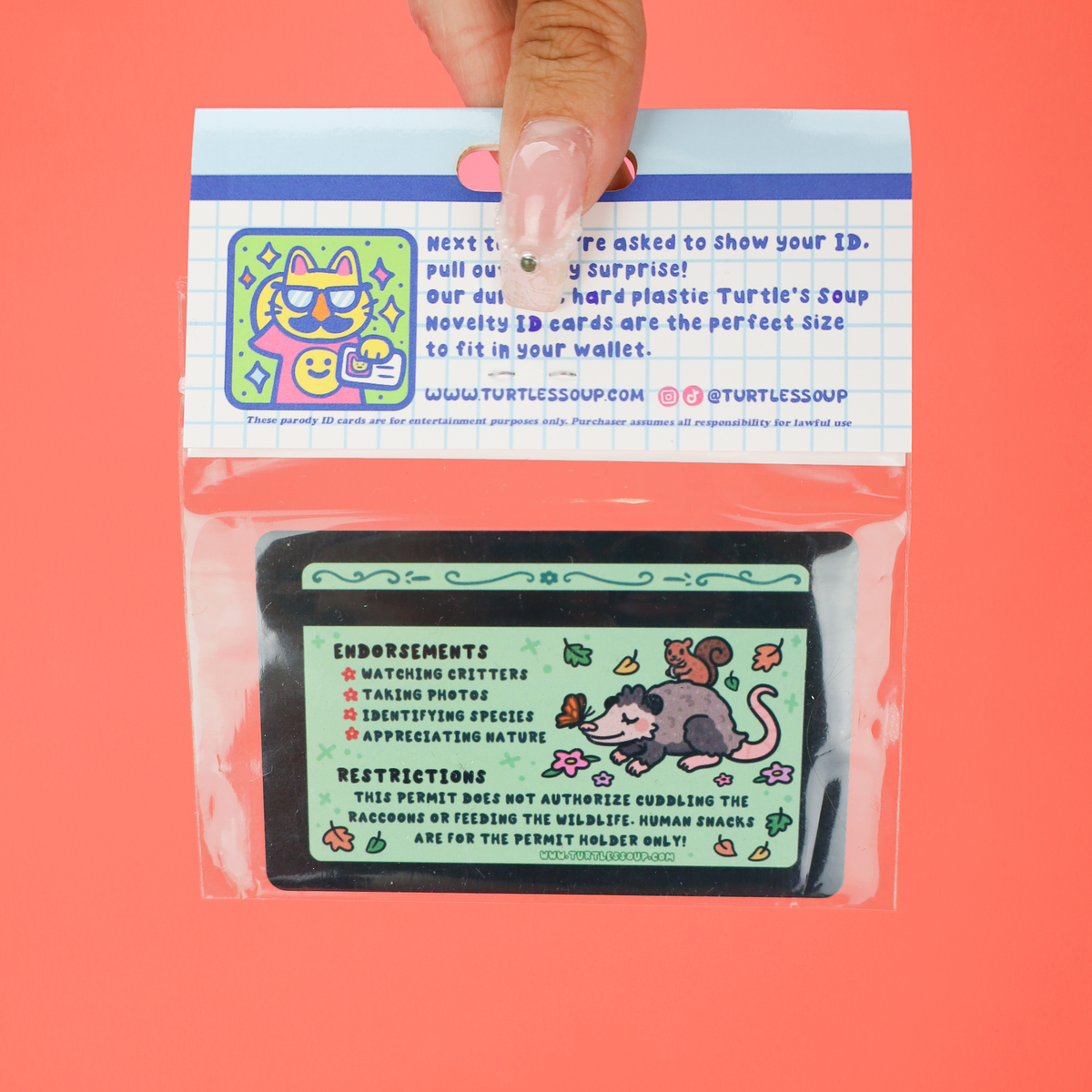 Certified Wildlife Enthusiast Fake ID Card