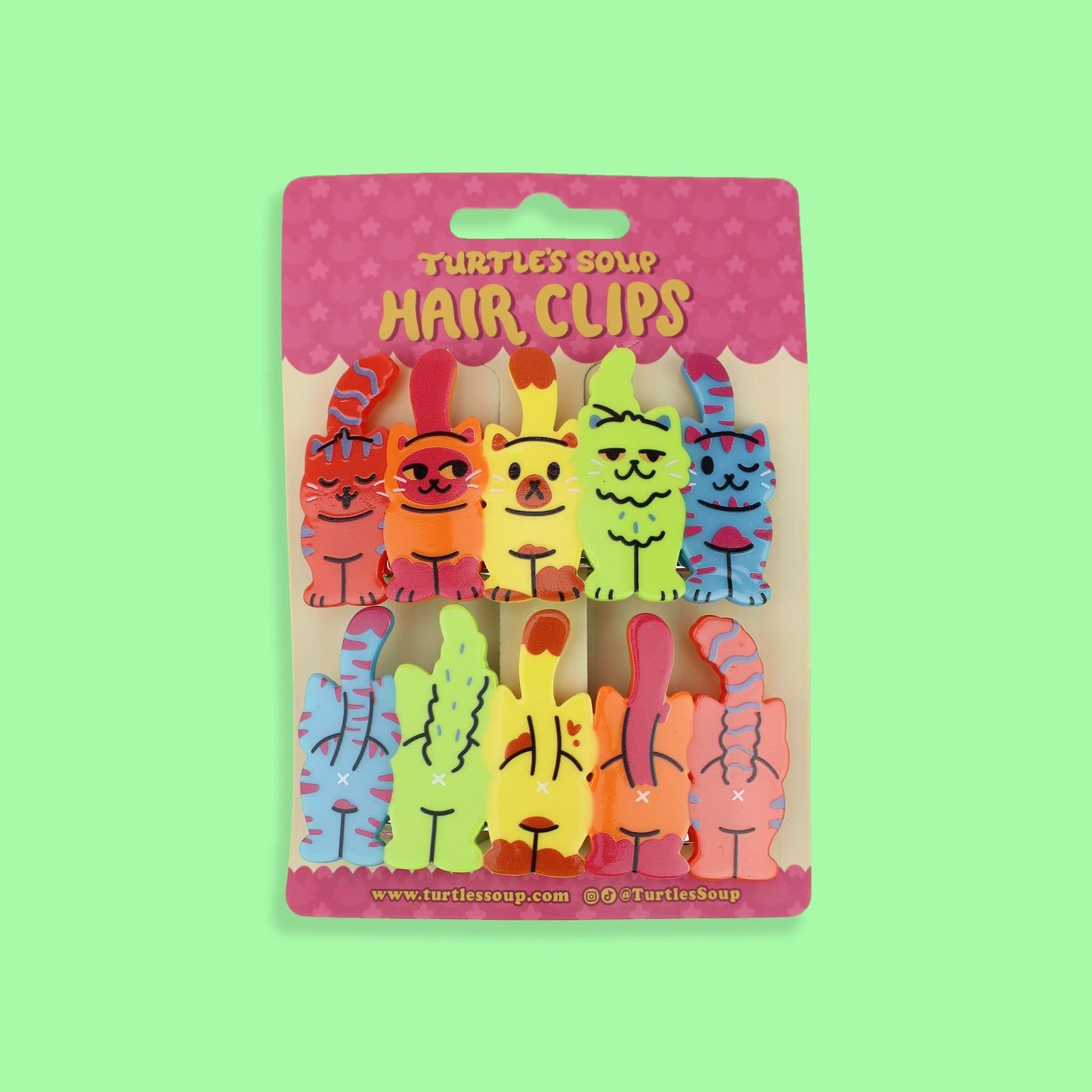 Cat Butts Hair Clip Set