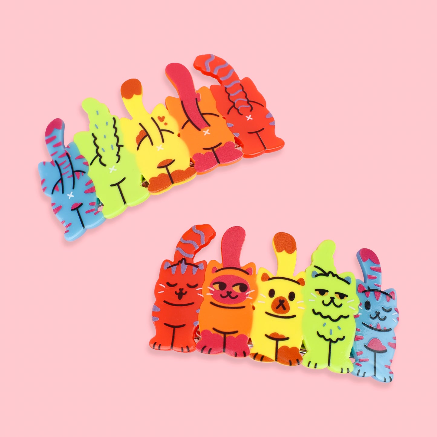Cat Butts Hair Clip Set