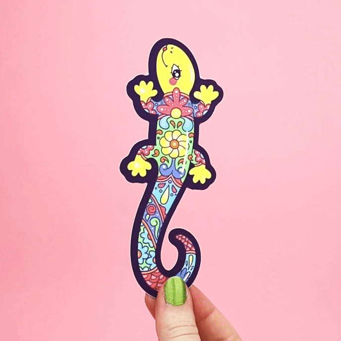 Talavera Lizard Long Bookmark
