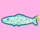 Sardine Long Vinyl Sticker