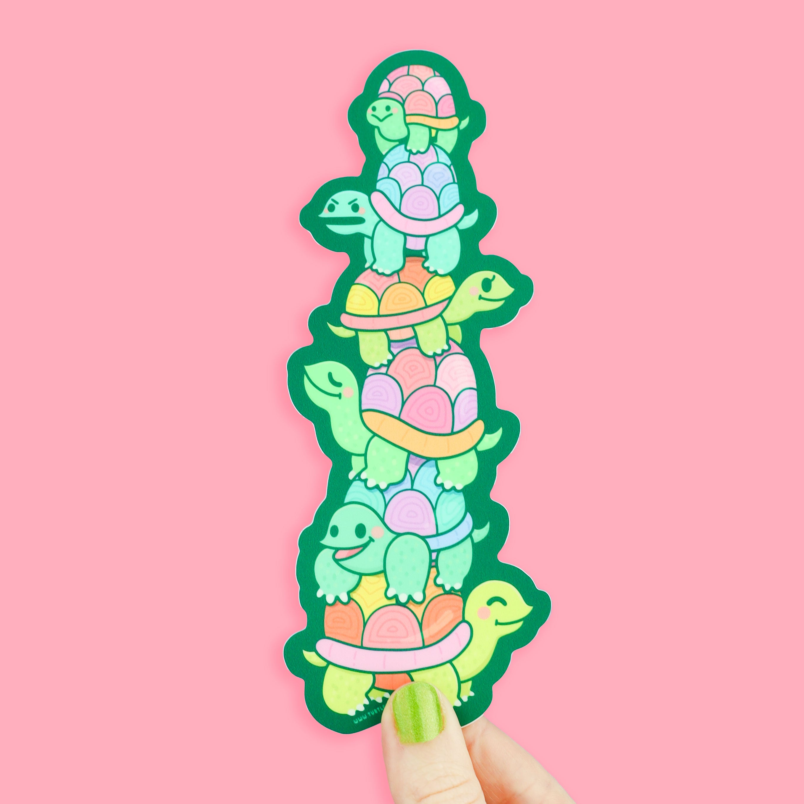 Tortle Sticker Turtle Tower Long Vinyl Sticker – Turtle's Soup