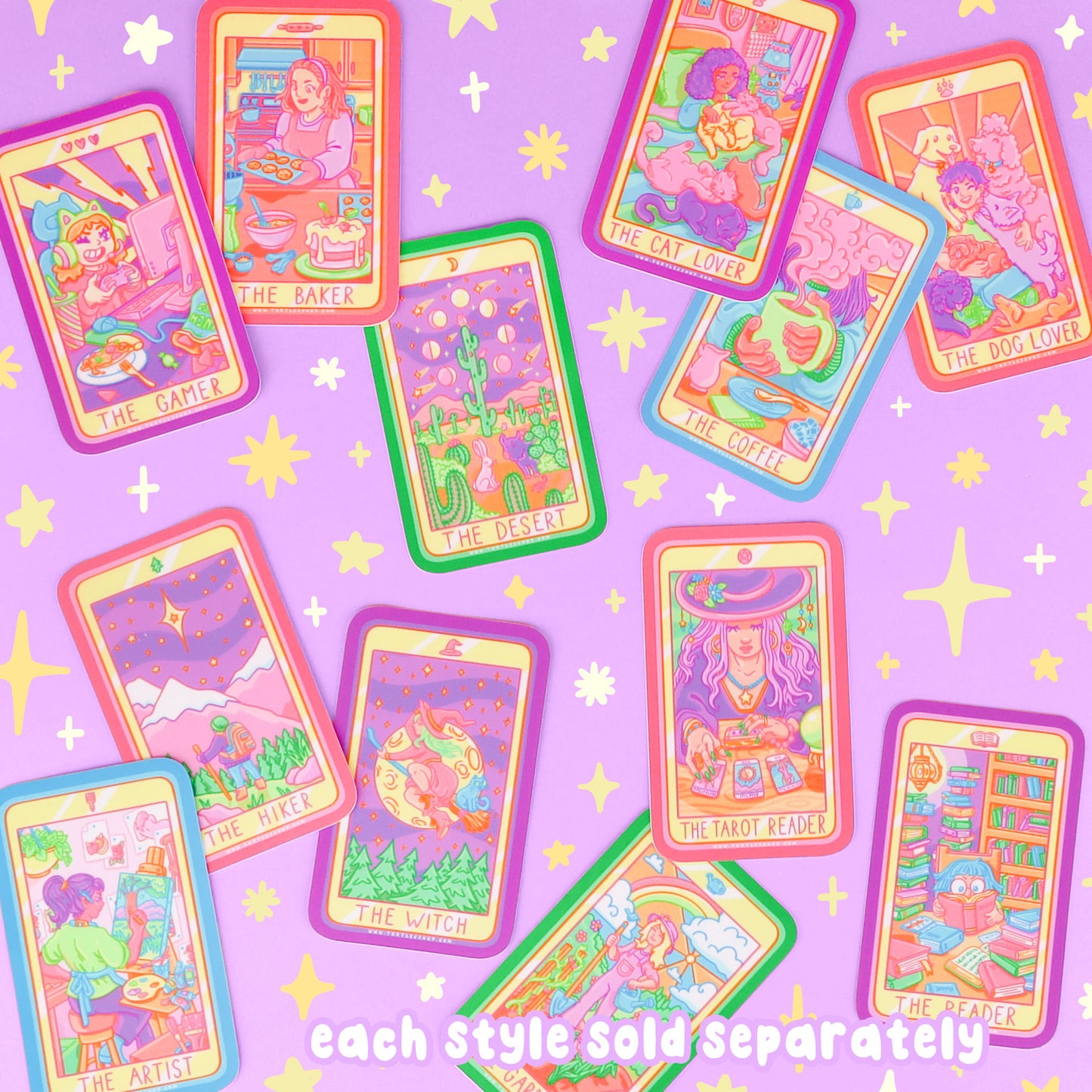 The Tarot Reader Tarot Vinyl Sticker