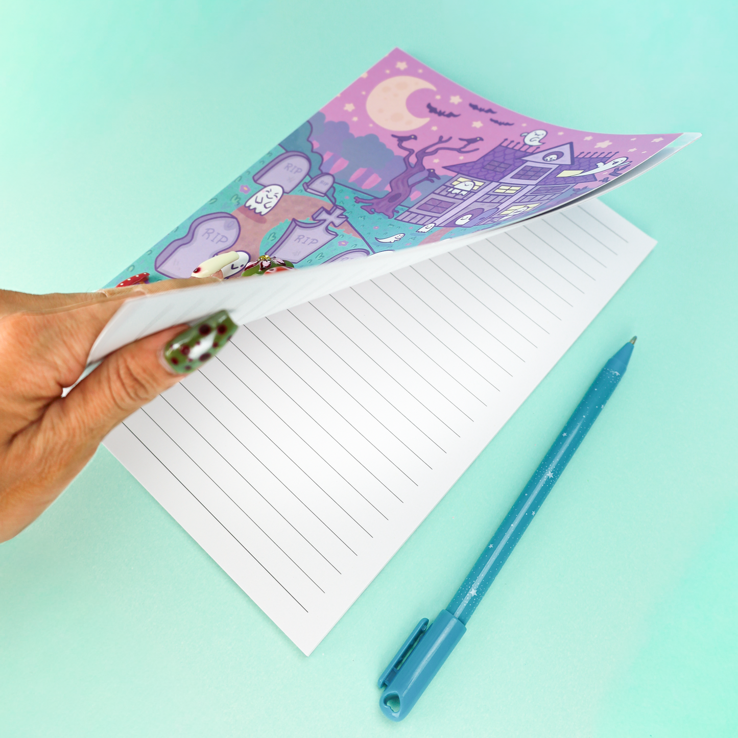 Spooky Ghost Graveyard Note Book