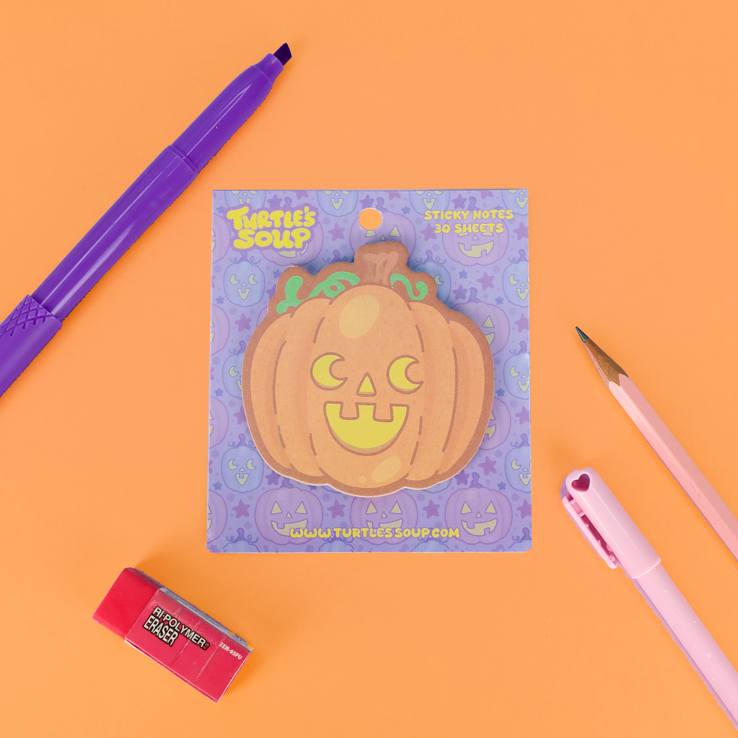 Cute Jack O Lantern Pumpkin Sticky Note Pad
