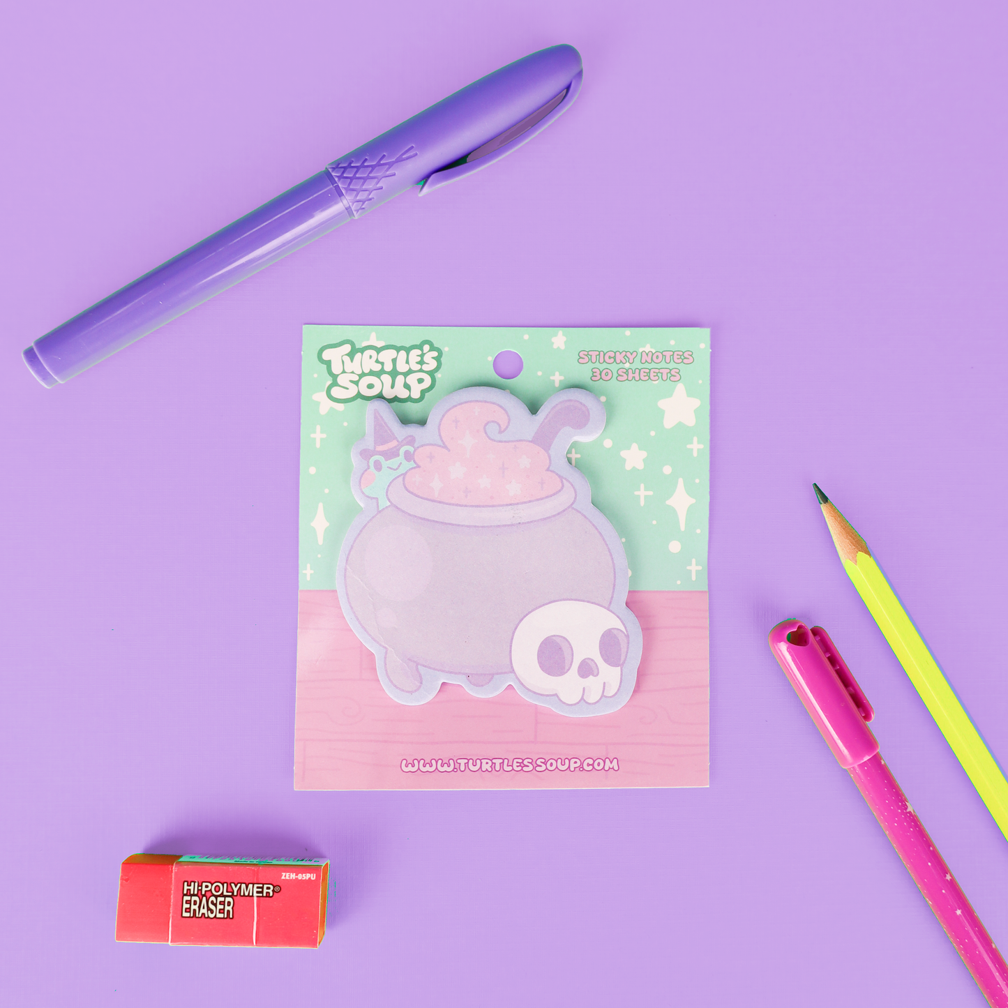 Witchy Cauldron Sticky Note Pad