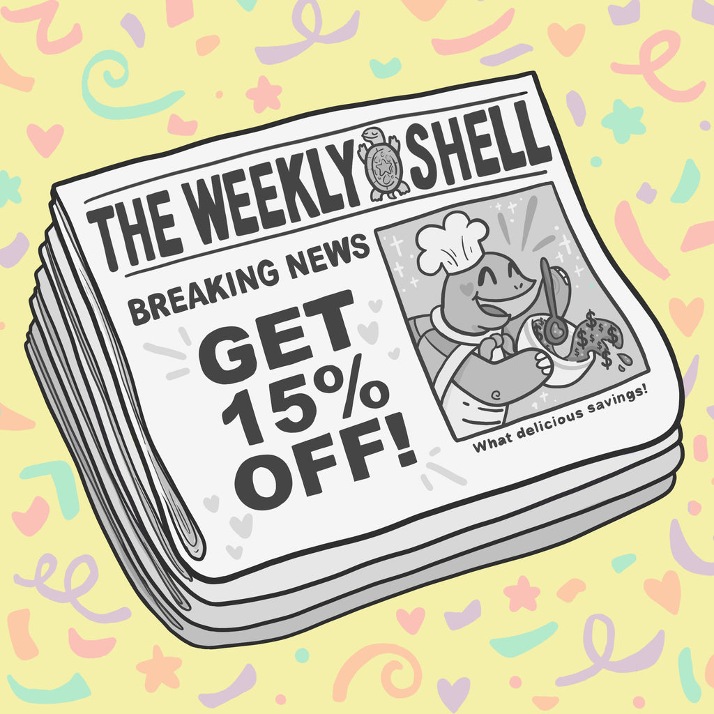 the weekly shell sign up and save newspaper sign up for a coupon code 15% off turtle chef savings