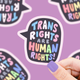 Trans Rights are Human Rights Vinyl Sticker