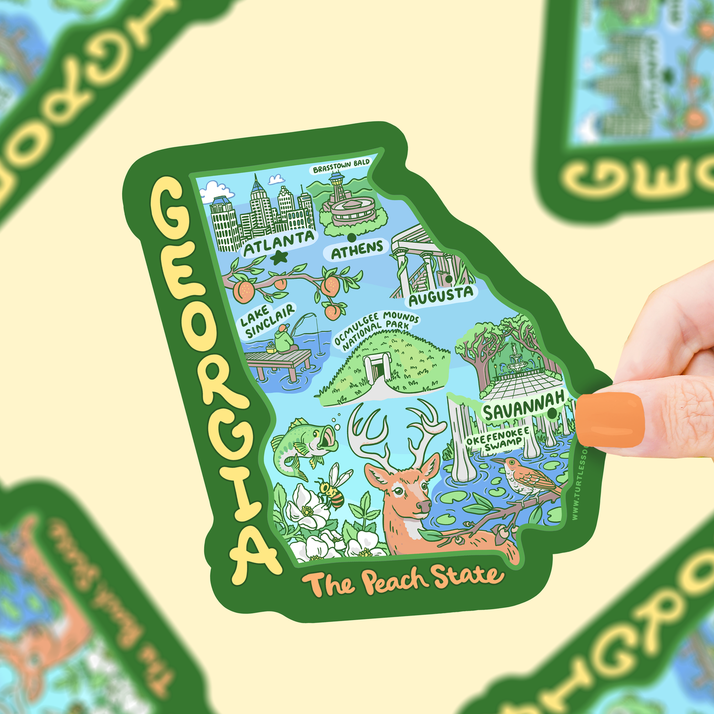 Georgia State Vinyl Sticker