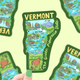 Vermont State Vinyl Sticker