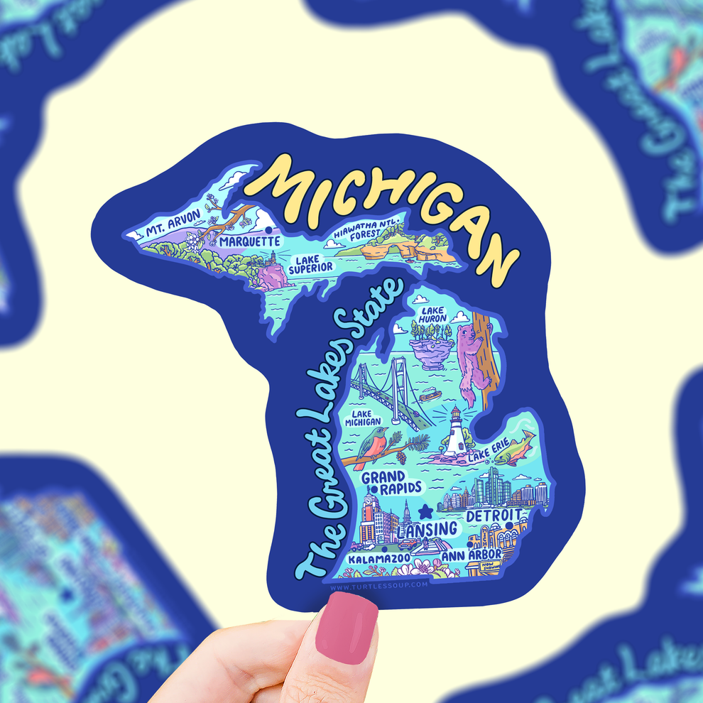 Michigan State Vinyl Sticker – Turtle's Soup