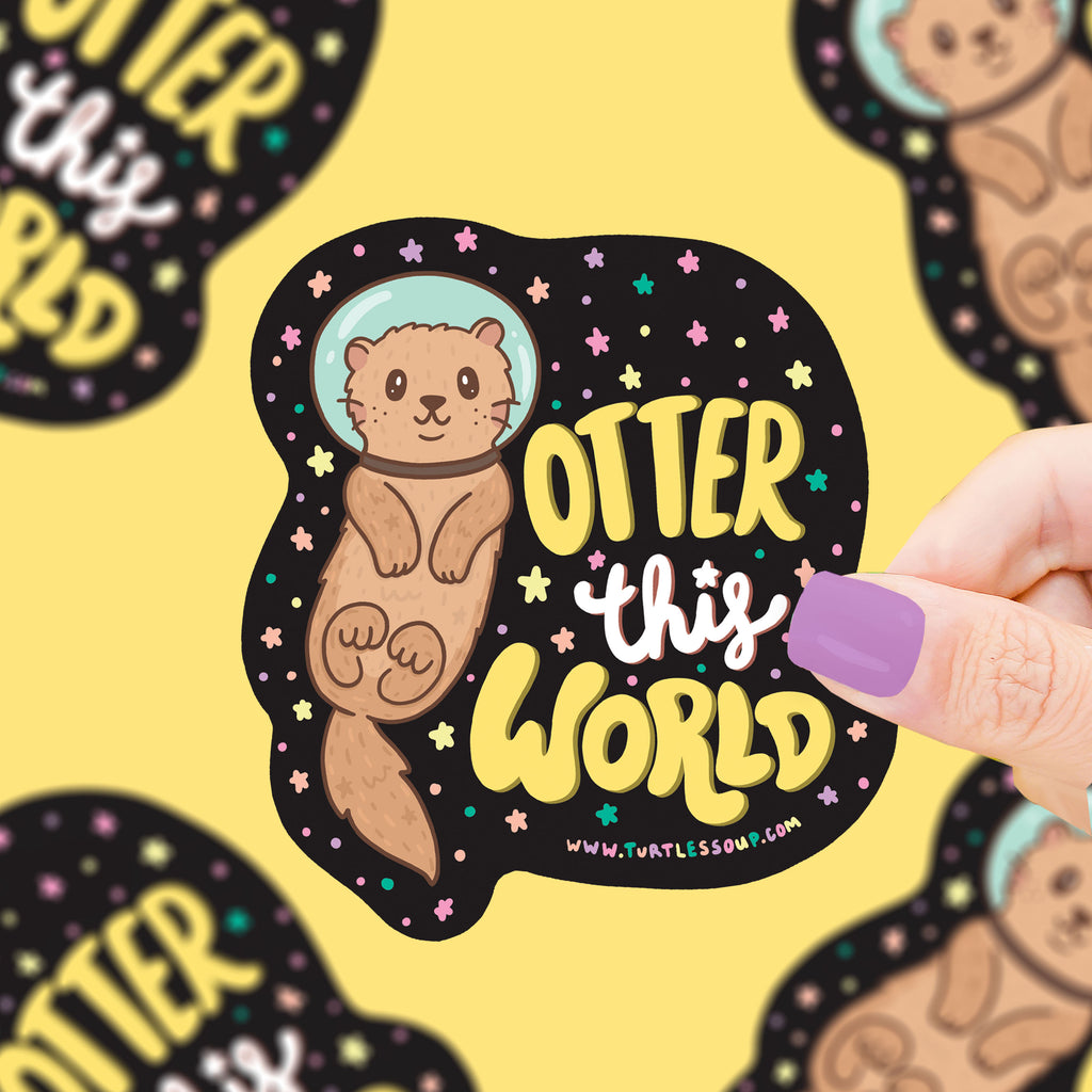 otter this world sticker