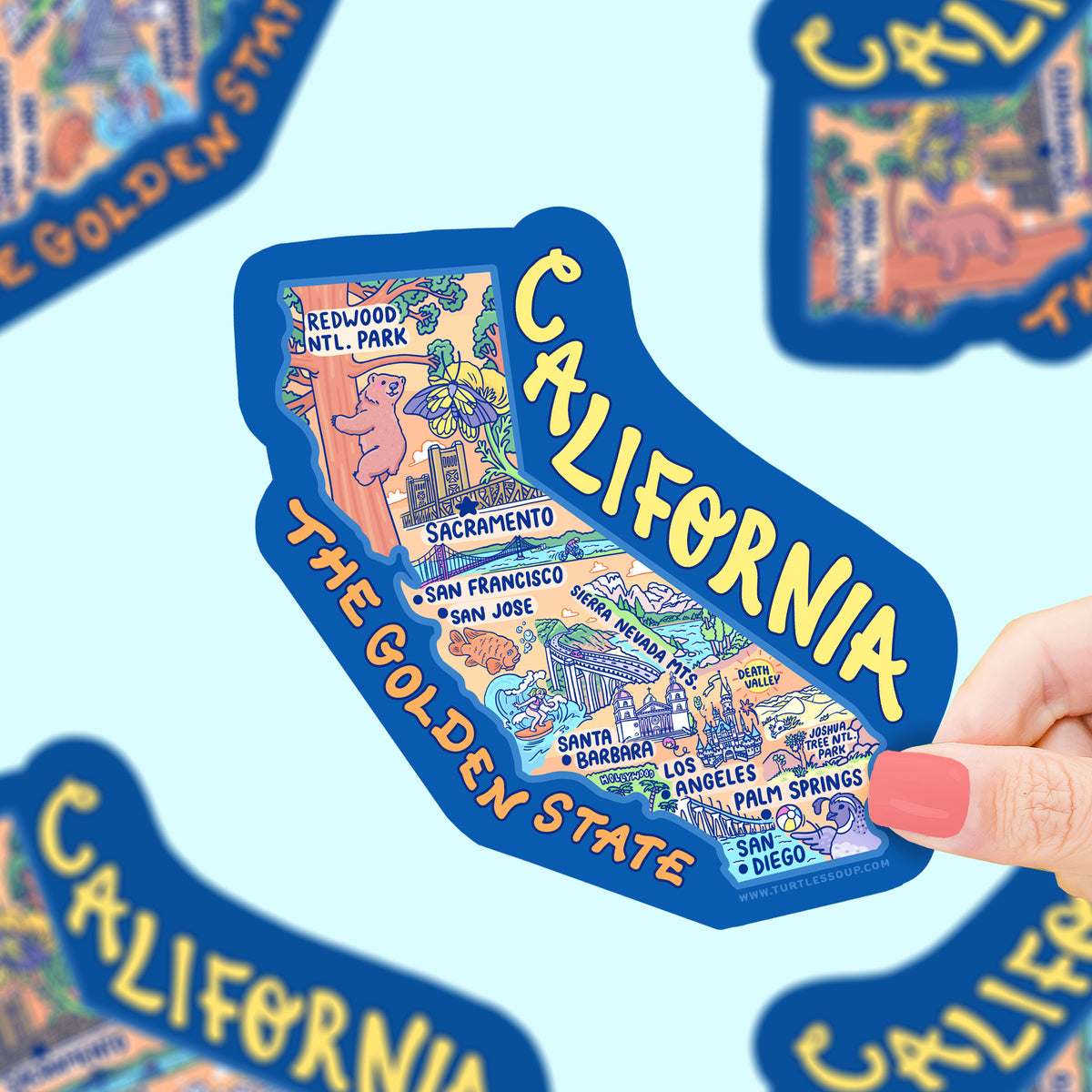 Cal State La Sticker California State Vinyl Sticker – Turtle's Soup