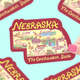Nebraska State Vinyl Sticker