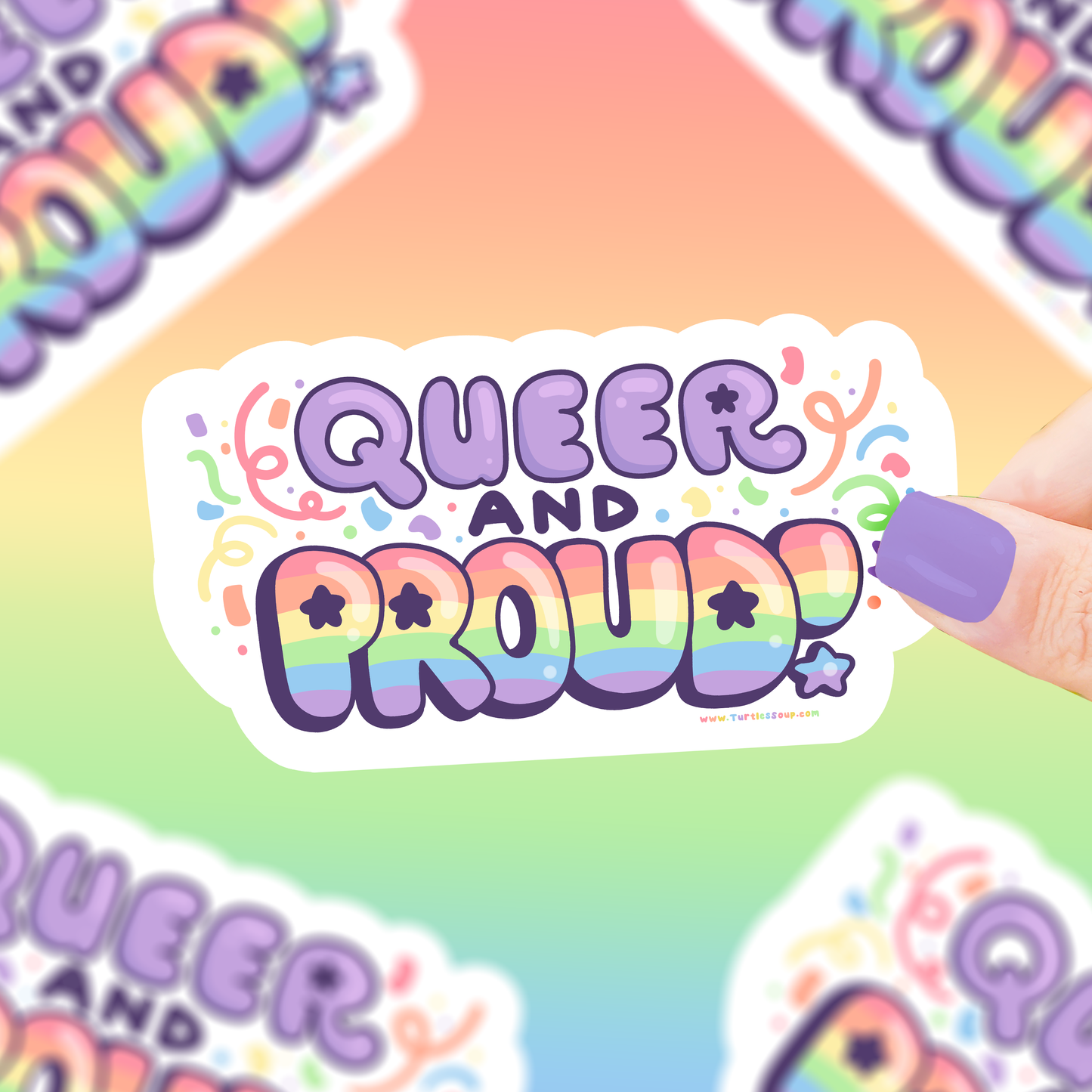 Queer and Proud Vinyl Sticker