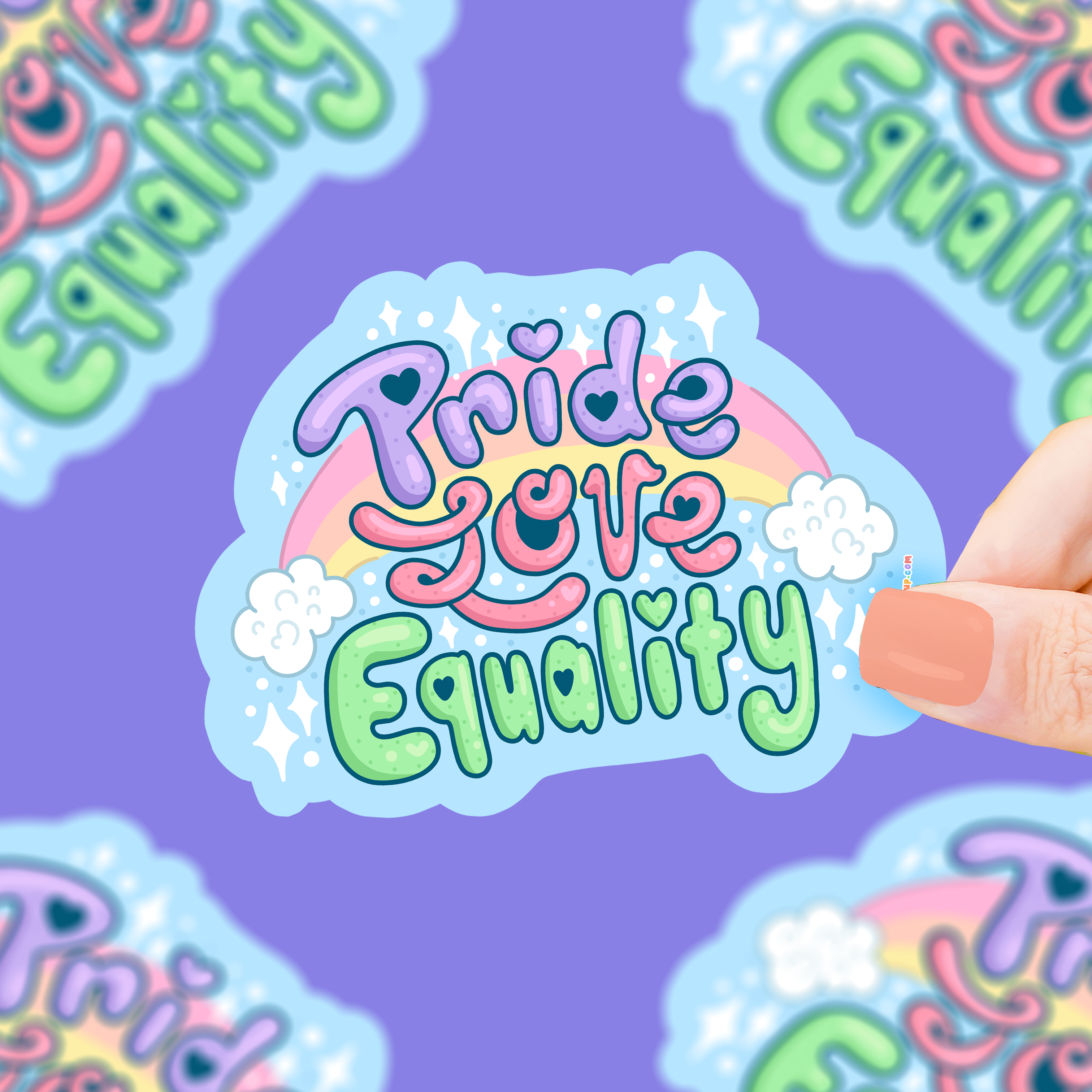 Pride Love Equality Vinyl Sticker – Turtle's Soup