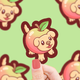 Apple Puppy Vinyl Sticker