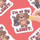 At My Limit Vinyl Sticker