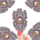 Spider Skull Vinyl Sticker