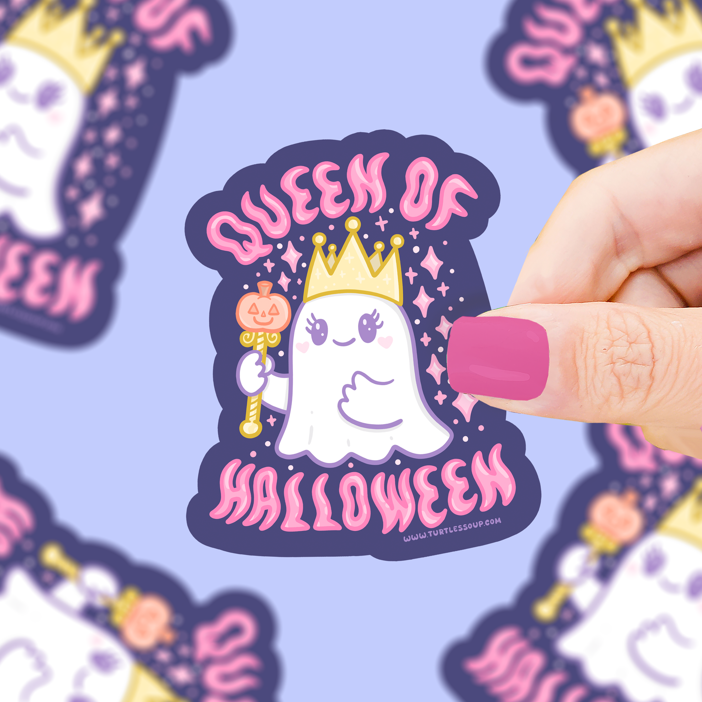 Queen of Halloween Vinyl Sticker