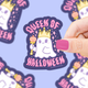 Queen of Halloween Vinyl Sticker