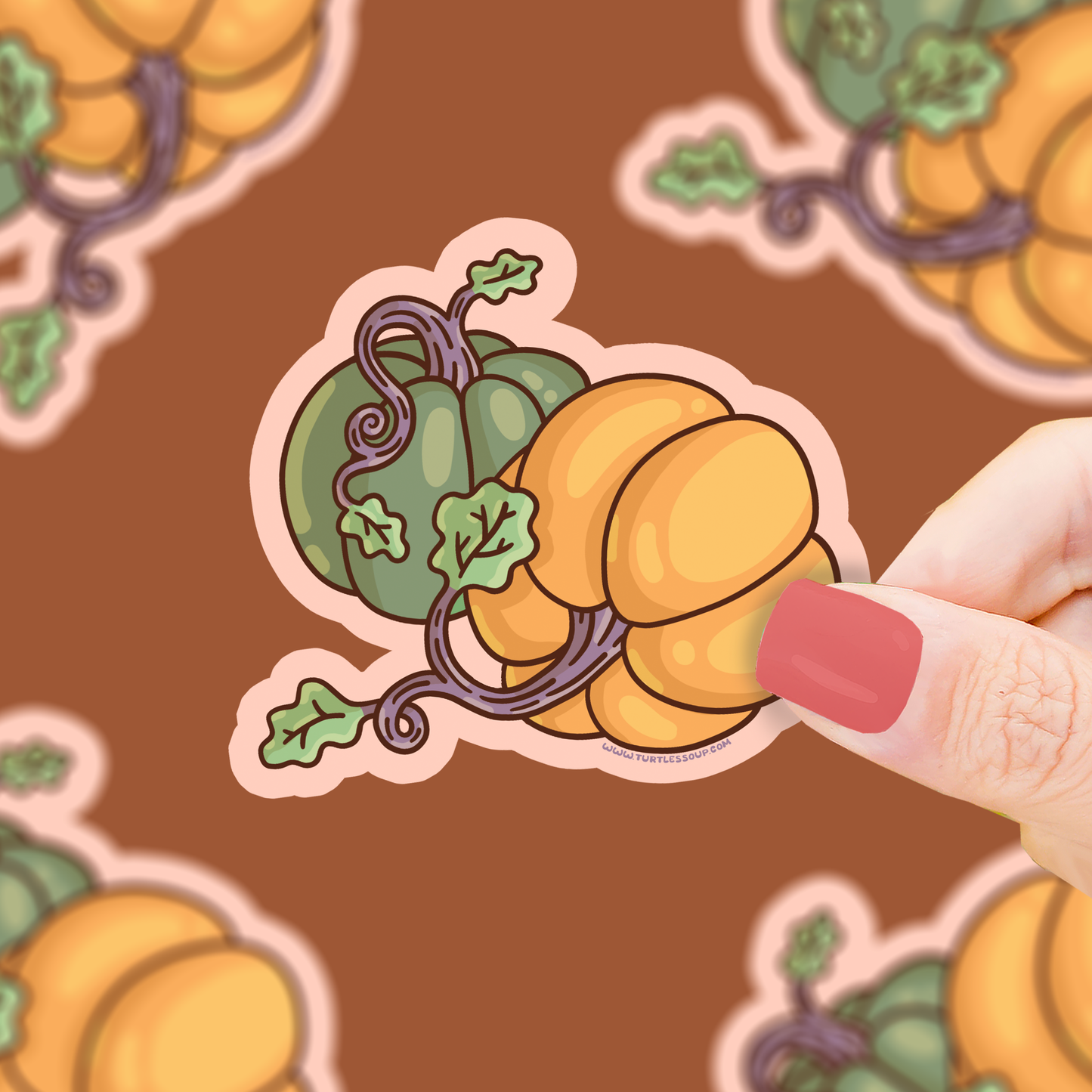 Fall Pumpkins Vinyl Sticker