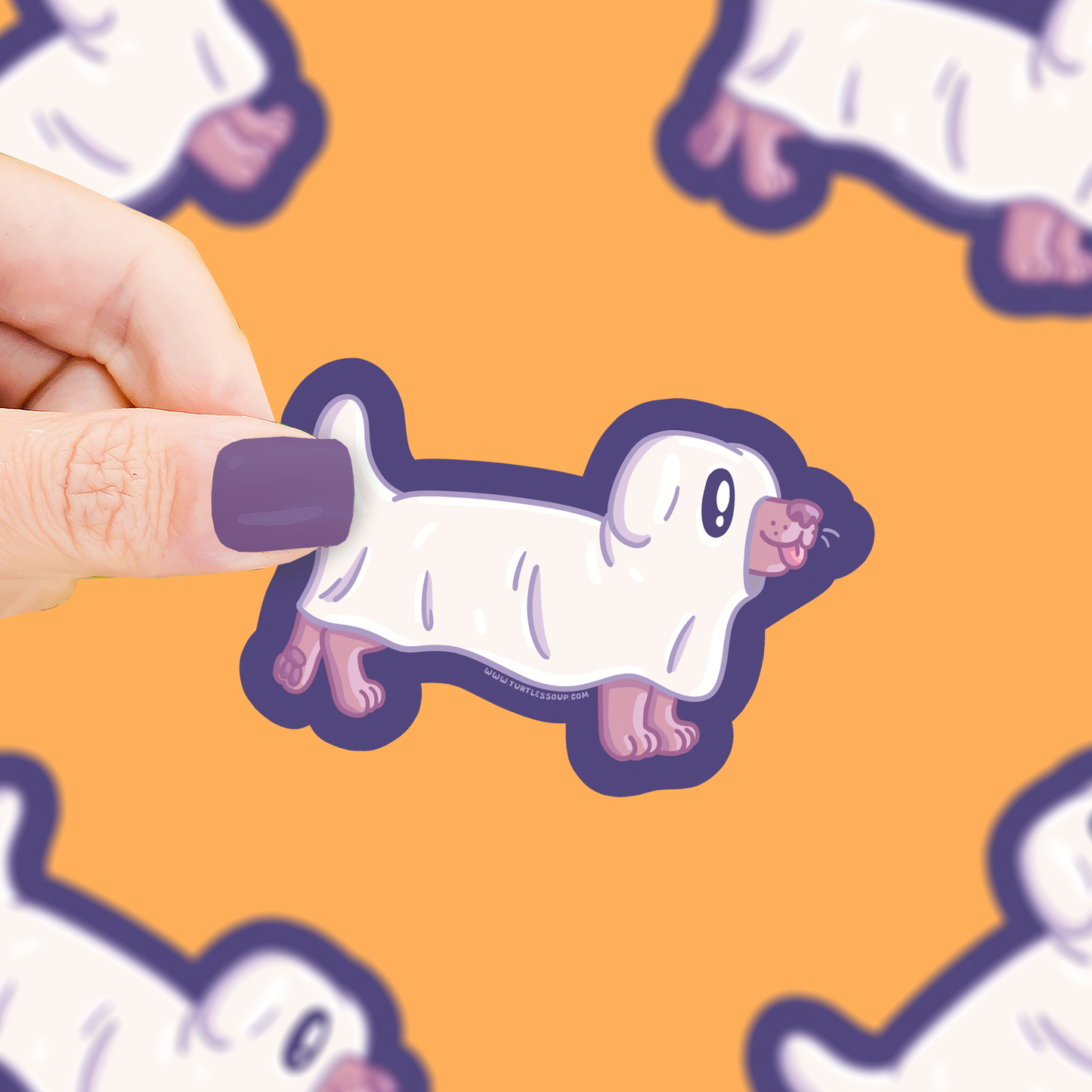 Ghost Puppy Vinyl Sticker