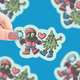 Lumberjack & Tree Friend Christmas Vinyl Sticker