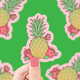 Tropical Pineapple Vinyl Sticker