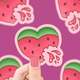 Watermelon Heart Vinyl Sticker